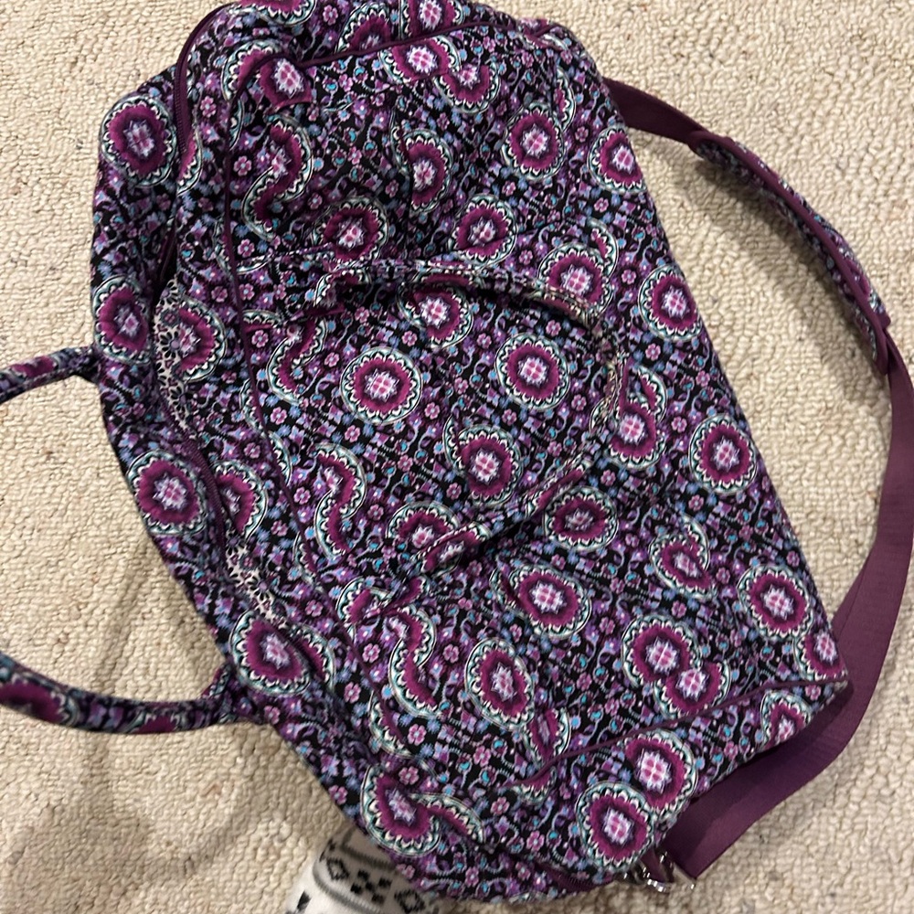 Vera Bradley Purple Patterned Women's Bag Set 5 pieces - Picture 4 of 14